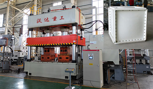 模压SMC玻璃钢水箱生产设备_1000吨四柱液压机