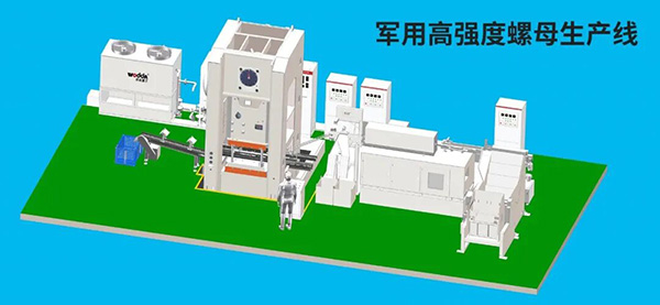 全自动特种螺母锻造生产线 全自动特种螺母锻造生产线