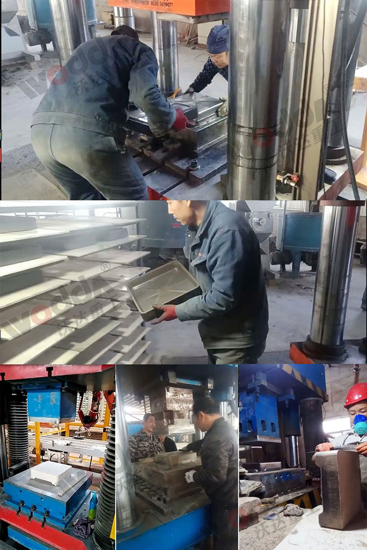 石墨匣钵液压机客户现场 石墨匣钵液压机客户现场